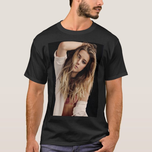 Amber Heard - Poster   T-Shirt (Vorderseite)