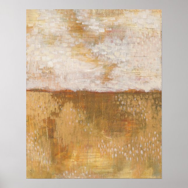 Amber Horizon Abstrakt Print | Melissa Averinos Poster (Vorne)
