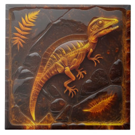 Amber Keramik Dinosaur Fossil Tiles Fliese
