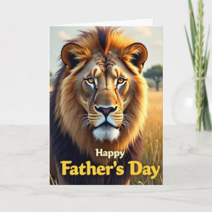 Amber Lion Vatertag Bildkarte Karte
