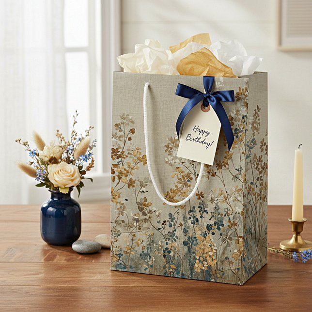 Amber meadow floral mittlere geschenktüte (Von Creator hochgeladen)