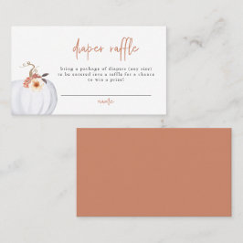 AMBER Modernes Rustikales Little Pumpkin Diaper Ra Platzkarte