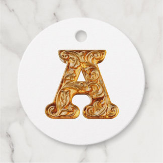 Amber Monogram A Ornament - Anpassbare Gestaltung Geschenkanhänger