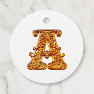 Amber Monogram A Ornament - Anpassbare Gestaltung Geschenkanhänger