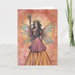 Amber Moon Fantasy Feen Kunst von Molly Harrison Karte