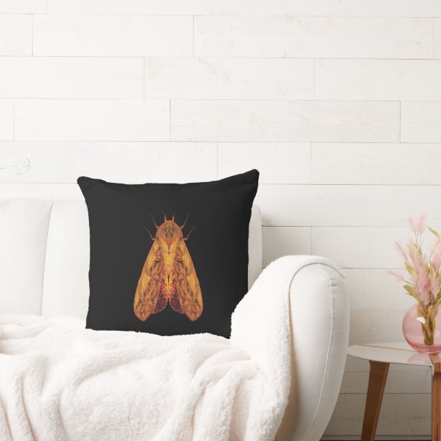 Amber Moth – Surreal Nature Form Kissen (Liege)