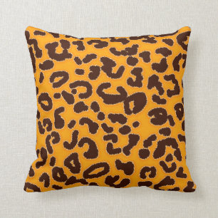 Amber Orange Leopard "Animal Print" Kissen