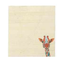 Amber Peeking Giraffe Notepad Notizblock