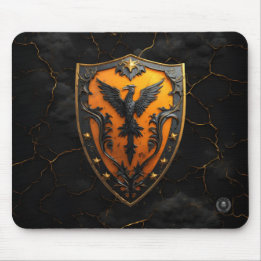 Amber Phoenix Firebird Gaming Mousepad