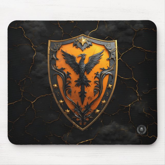 Amber Phoenix Firebird Gaming Mousepad (Vorne)