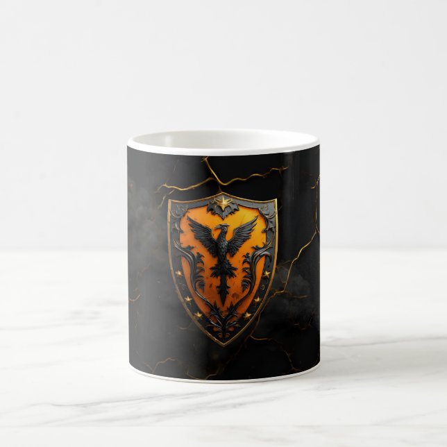Amber Phoenix Firebird Legendär   Kaffeetasse (Mittel)
