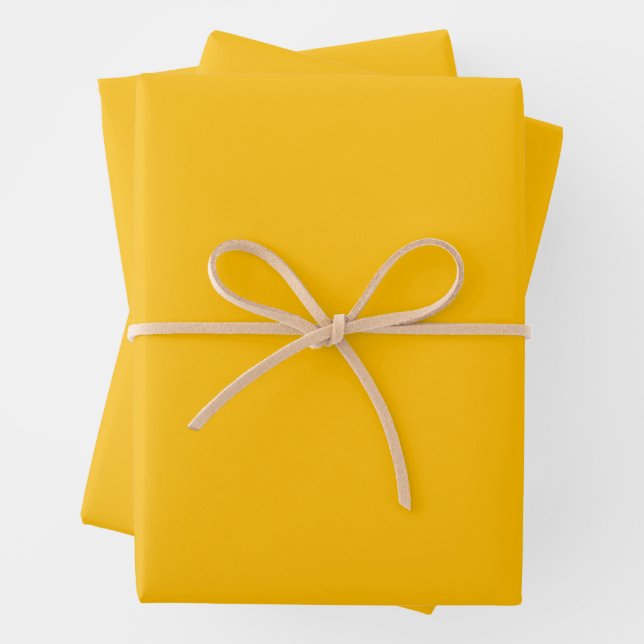 Amber Solid Color Geschenkpapier Set (Beispiel)