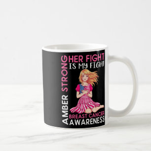 Amber Starker Brustkrebs Bewusstsein für ihren Kam Kaffeetasse