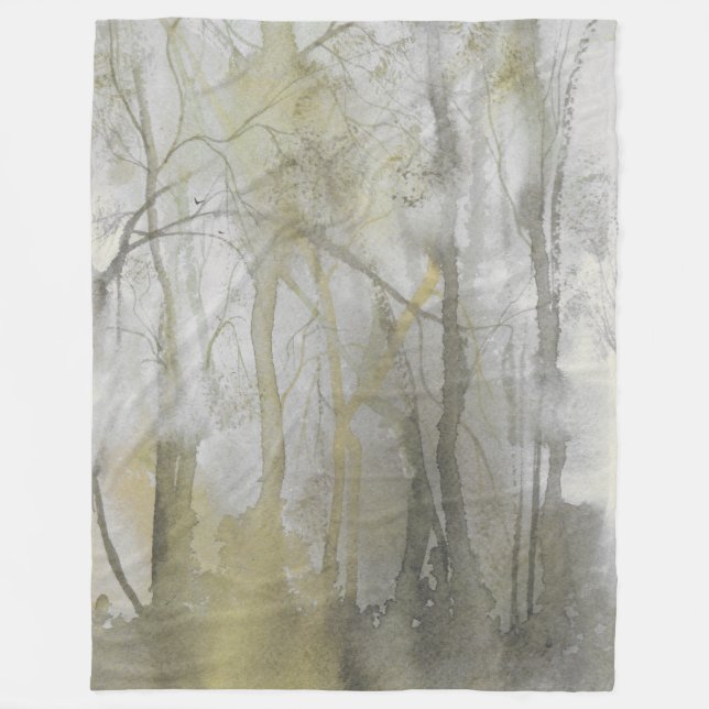 Amber Wilds Wasserfarbe Abstrakt drucken Fleecedecke (Vorderseite)