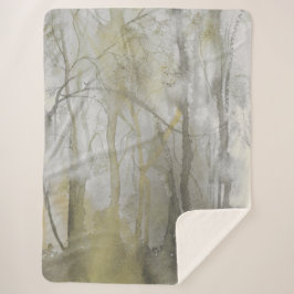 Amber Wilds Wasserfarbe Abstrakt drucken Sherpadecke