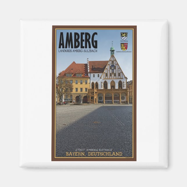 Amberg - Rathaus Magnet (Vorne)