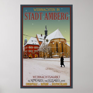 Amberg Weihnachten Kirche Poster