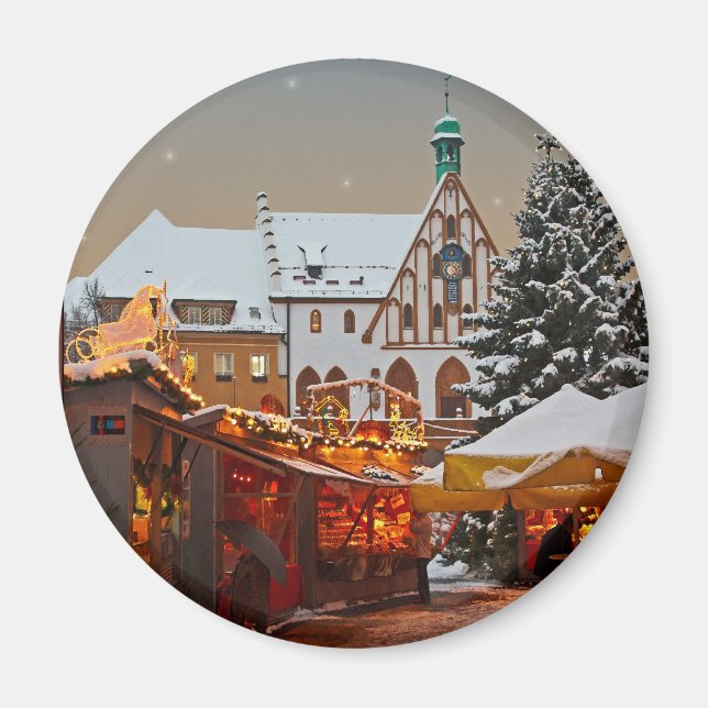 Amberg Weihnachtsmarkt Magnet (Vorne)