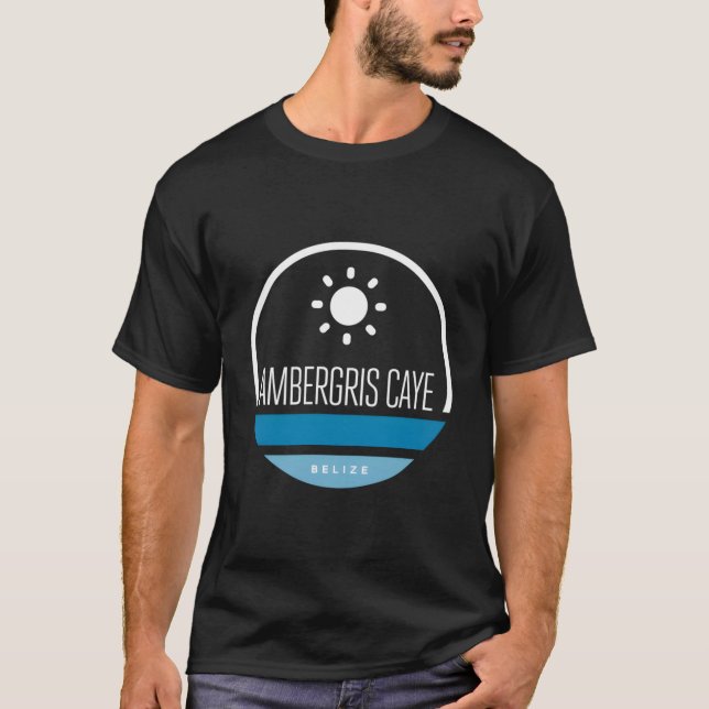 Ambergris Caye Belize Beach Graphic T-Shirt (Vorderseite)