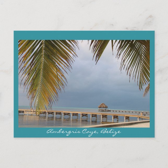 Ambergris Caye, Belize Postkarte (Vorderseite)