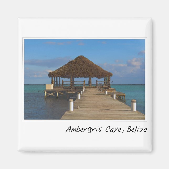 Ambergris Caye Belize Reiseziel Magnet (Vorne)