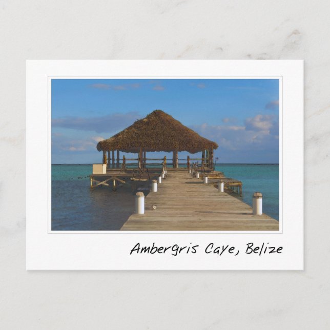 Ambergris Caye Belize Reiseziel Postkarte (Vorderseite)