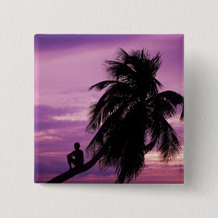 Ambergris Caye, Belize, Zentralamerika. Button