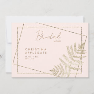Ambiance Blush & Gold Elegantes Brautparty Einladung