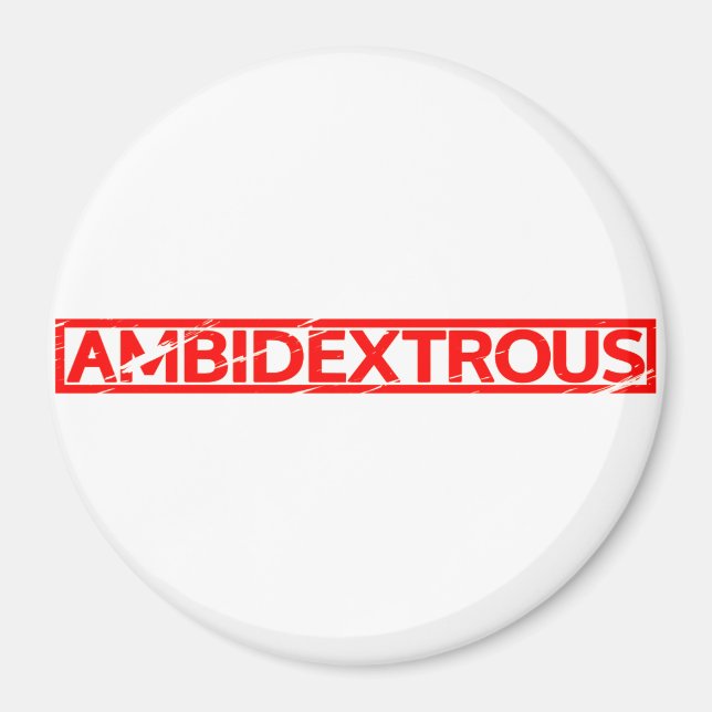 Ambidexterierte Briefmarke Magnet (Vorne)