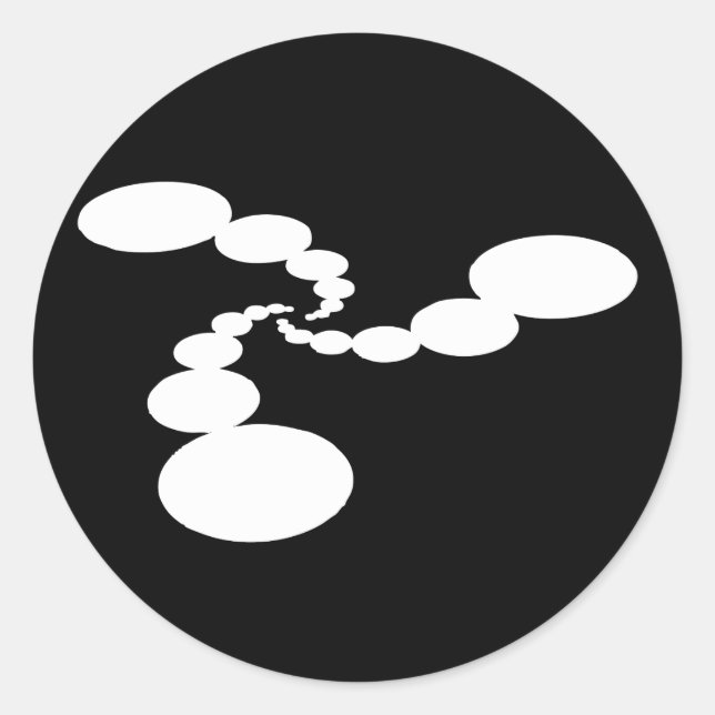 Ambient Abstracts Crop Circle Glossy Stickers (Vorderseite)