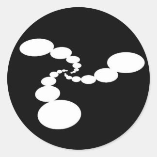 Ambient Abstracts S Crop Circle Glossy Stickers