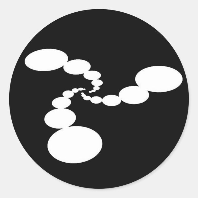 Ambient Abstracts S Crop Circle Glossy Stickers (Vorderseite)