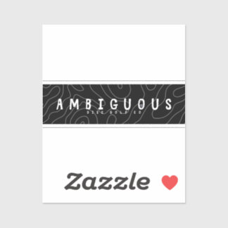 Ambigues Disk Golf Sticker