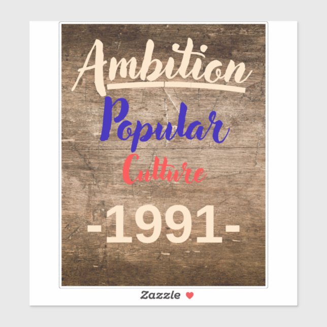 Ambition: Popular Culture Aufkleber (Blatt)