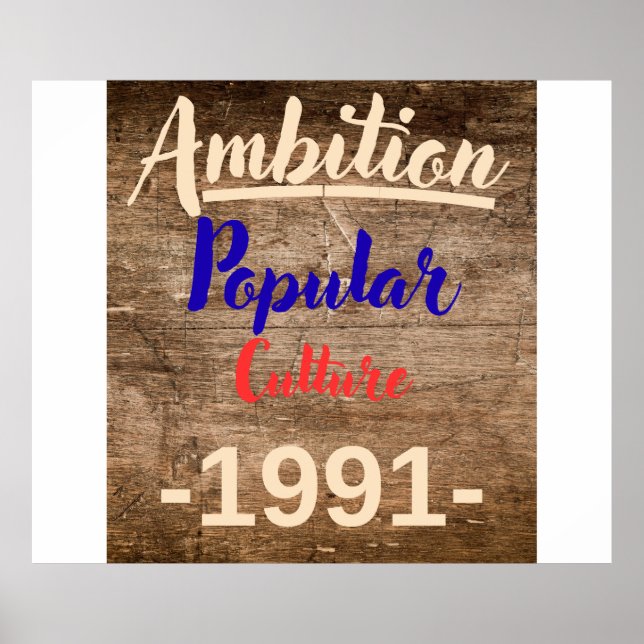 Ambition: Popular Culture Poster (Vorne)