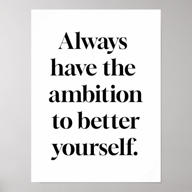 Ambition Poster (Vorne)