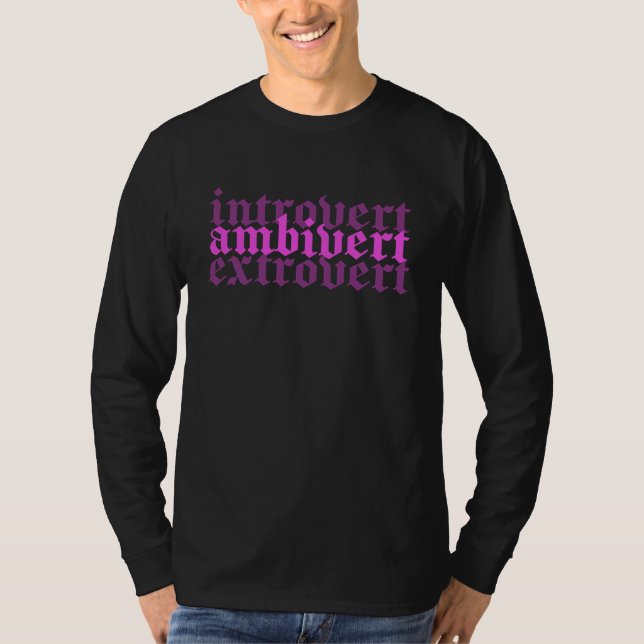 Ambiverted Introverted E Girl Soft Girl Aesthetic  T-Shirt (Vorderseite)