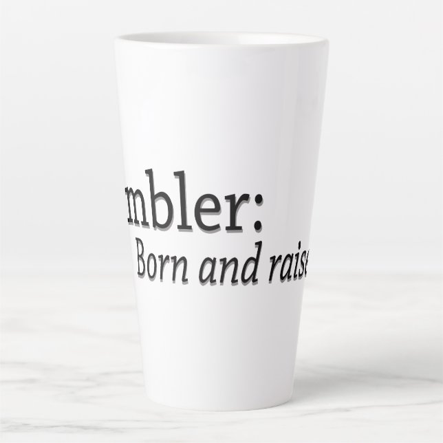 Ambler Geboren und erhöht Milchtasse (Vorderseite)