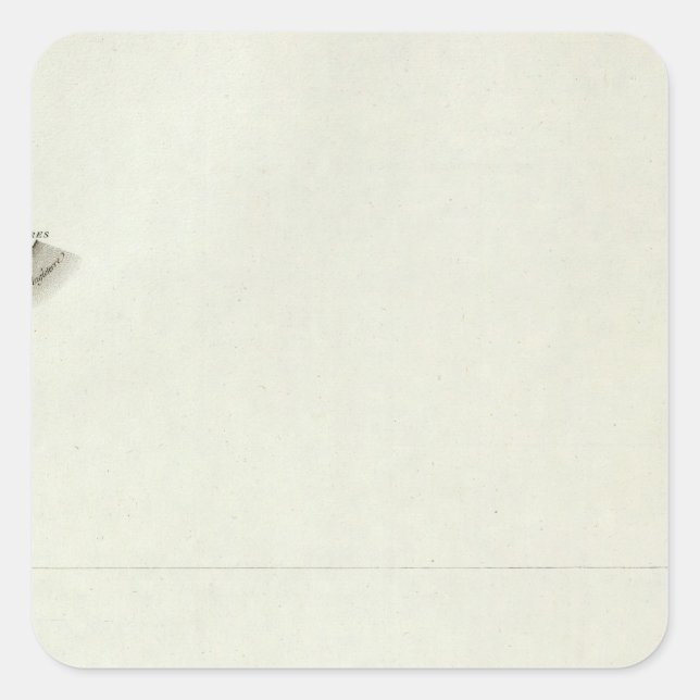 Ambleteuse Quadratischer Aufkleber (Vorderseite)