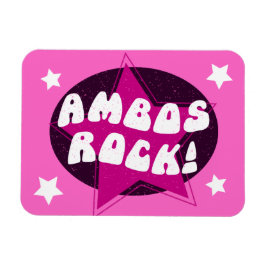 Ambo Driver Ambos Rock Funny Pink Magnet