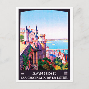 Amboise, mittelalterliche Burg, Frankreich Postkarte