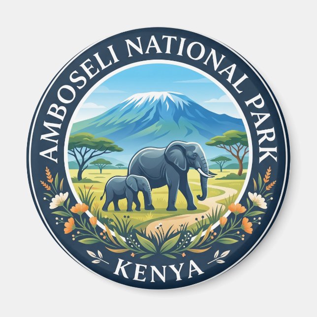 Amboseli-Nationalpark Kenia Magnet (Vorne)