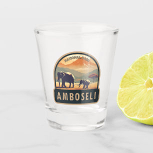 Amboseli Nationalpark Kenia Reisen Vintag Schnapsglas