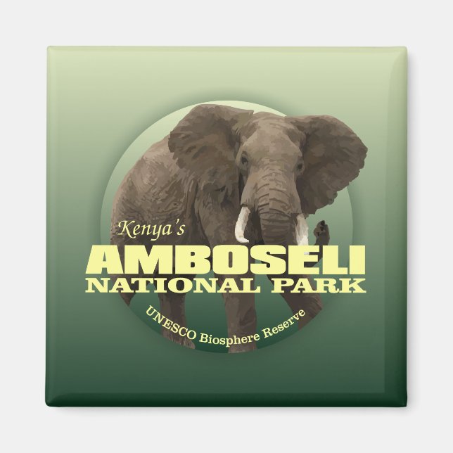 Amboseli NP (African Elephant) WT Magnet (Vorne)