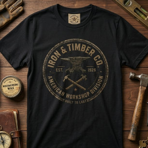 Amboss-Werkstatt Vintage-Schmiede-Erbe T-Shirt