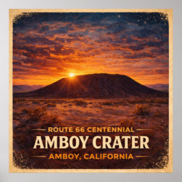 Amboy Krater Kalifornien Centennial Poster
