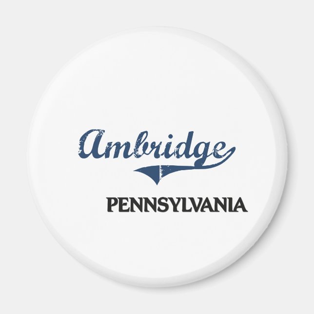 Ambridge Pennsylvania City Classic Magnet (Vorne)