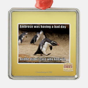 Ambrose hatte einen schlechten Tag Silbernes Ornament
