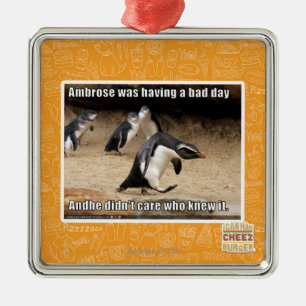 Ambrose hatte einen schlechten Tag Silbernes Ornament