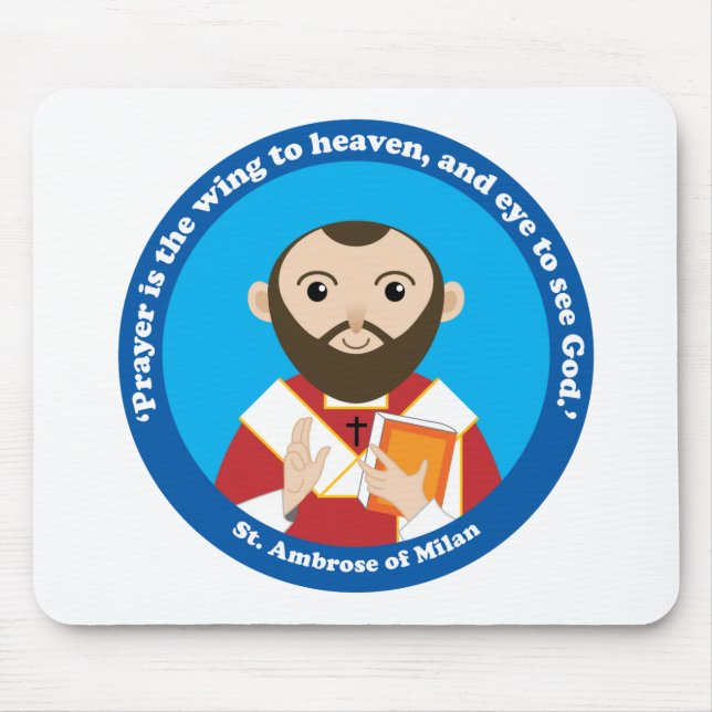 Ambrose von Mailand Mousepad (Vorne)